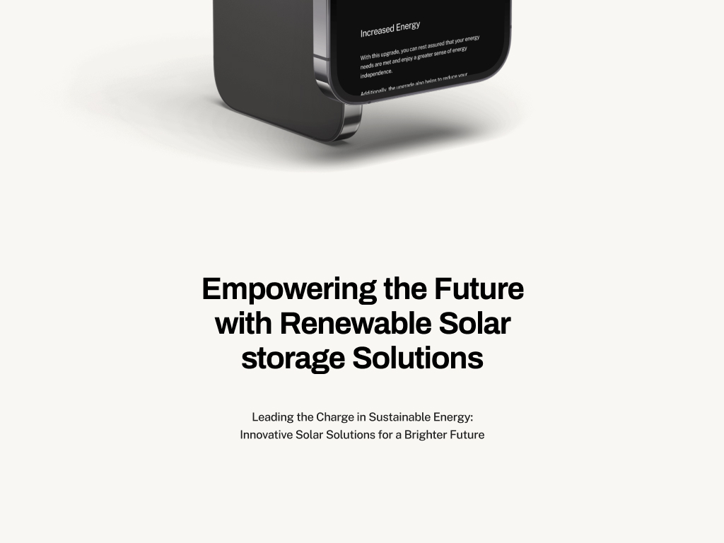 portfolio mobile mockup of the cercle solar case study